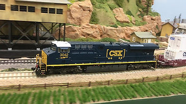 CSX pulling mixed freight
